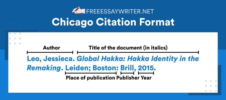 Chicago citation format