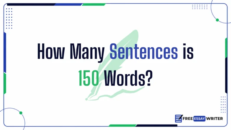How Many Sentences is 150 Words