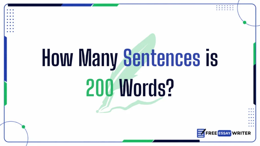 How Many Sentences is 200 Words