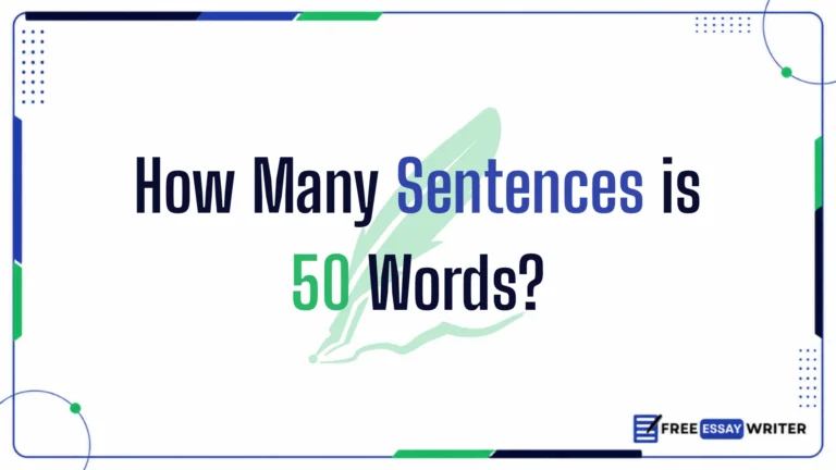 How Many Sentences is 50 Words